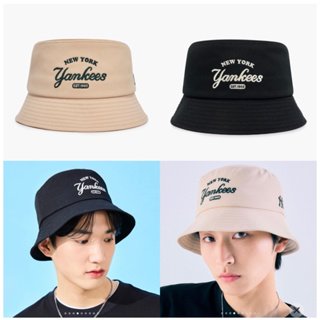 ✴️แท้ 💯% M L B Varsity Lettering New York Yankees Bucket Hat รุ่นใหม่ค่ะ 🎀