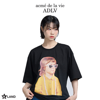 ADLV (acmé de la vie) BABY FACE YELLOW SHIRT SHORT SLEEVE T-SHIRT (ADL23TS0018U)