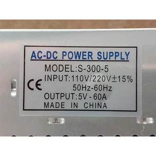 สวิทชิ่ง เพาวเวอร์ ซัพพลาย Switching Power Supply 5V 60A 300W