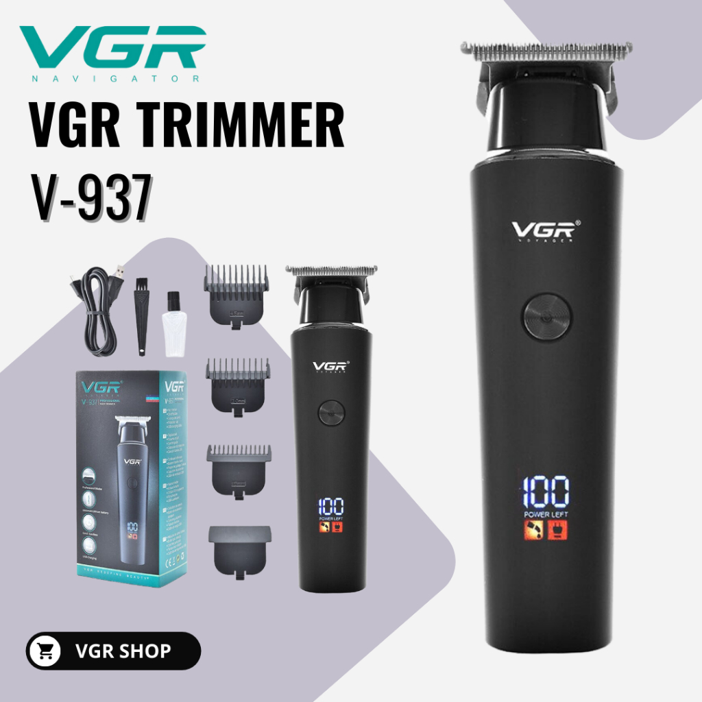 VGR รุ่น V-937 ปัตตาเลี่ยนตัดผมไร้สาย (สินค้าพร้อมส่ง ของแท้100%)