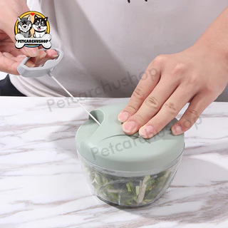 เครื่องสับกระเทียมความจุ170/500ML เครื่องปั่นพริกกระเทียม มือดึงใช้งานได้ดี