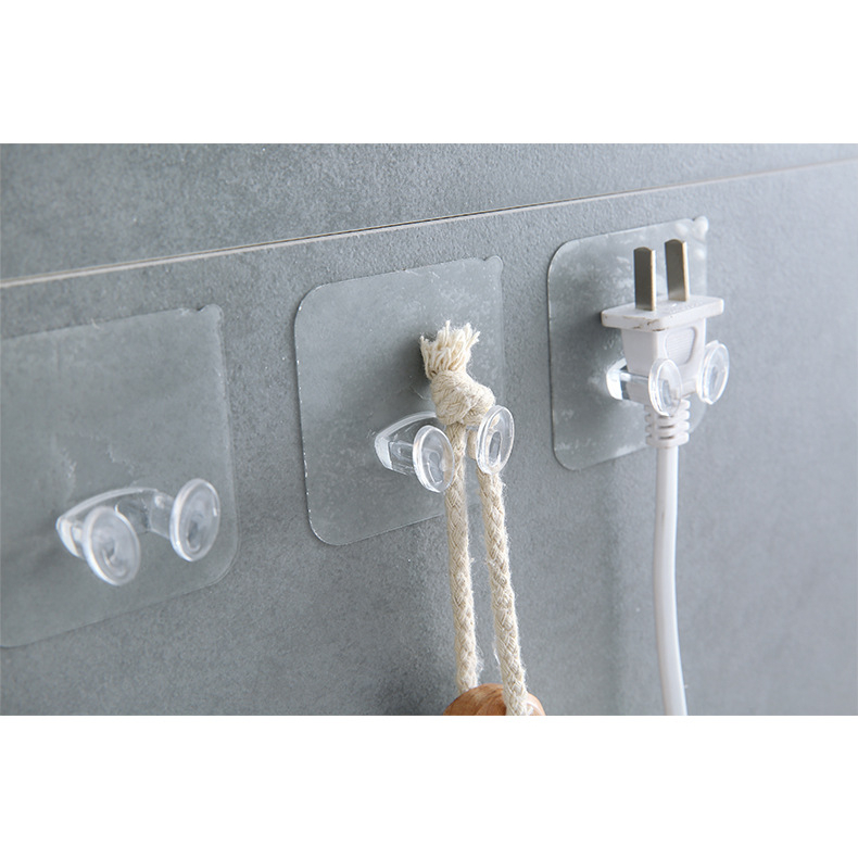(H2) ตะขอเก็บสายไฟติดผนัง ไม่ต้องเจาะ เก็บสายไฟ สายเคเบิ้ล usb คุณภาพสูง