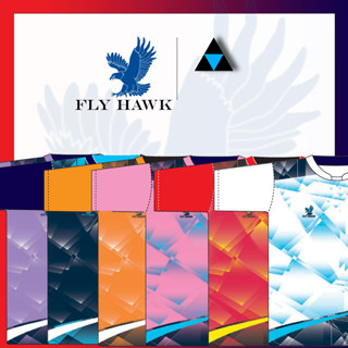 เสื้อฟุตบอลคอกลม แขนสั้น เสื้อฟุตบอลฟลายฮ็อค FLY HAWK รุ่น A918 ของแท้ 100%