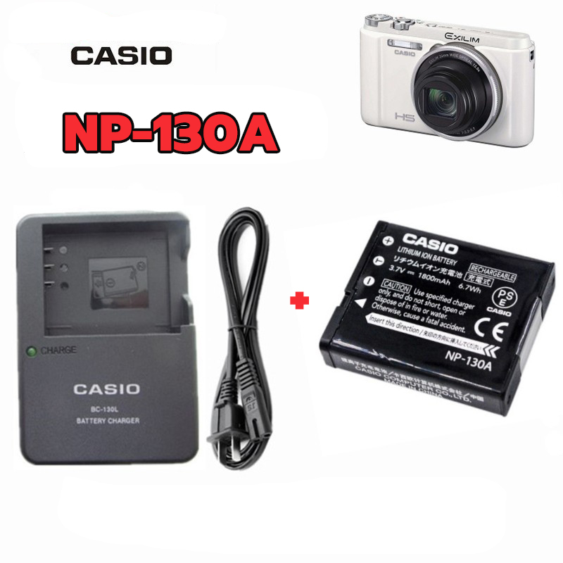 กล้อง Casio EX-EXH30 ZR1000 ZR2000 ZR3500 ZR3600 NP-130 ที่ชาร์จ+แบต
