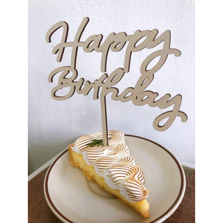 [พร้อมส่ง] ป้ายปักเค้ก ป้ายHappy birthday ป้ายปักเค้กวันเกิด สไตล์มินิมอล น่าร้ากกก
