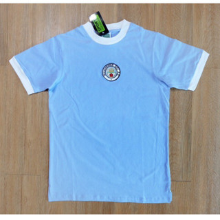 เสื้อบอลย้อนยุค ทีมแมนซิตี้ เหย้า ปี 1972 งานเกรด AAA Man City Home Retro 1972 AAA Manchester City