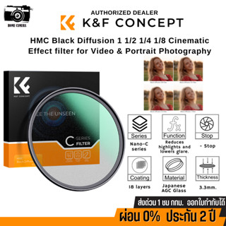 K&amp;F HMC Blackmist 1,1/2,1/4,1/8 พร้อมส่งจากไทย