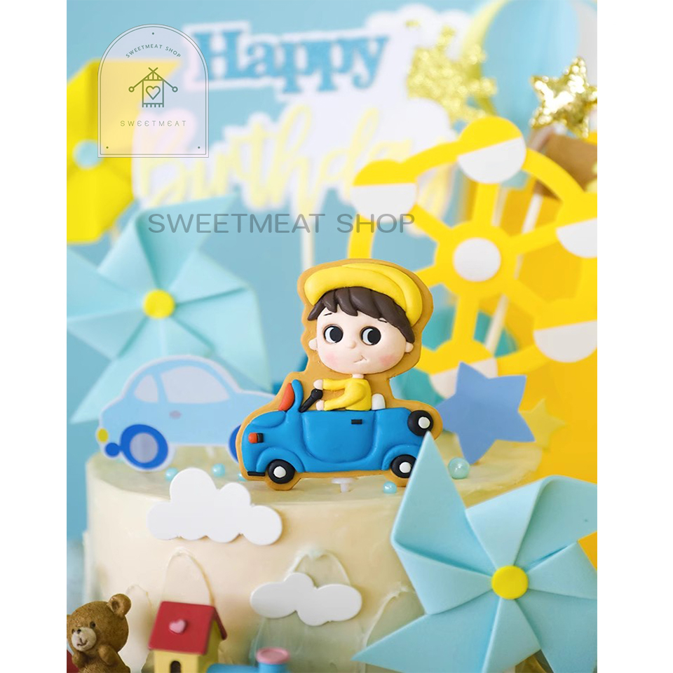ตุ๊กตาแต่งเค้กเด็กชาย ตุ๊กตาเด็กชายขี่รถ เด็กชายขี่รถ แต่งเค้ก 1665 397 1667 398 257 1666 942 - รูปที่ 4