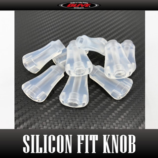 น็อปซิลิโคนแต่งค่าย [DLIVE] Silicon Fit Handle Knob (CLEAR Color) for SHIMANO, DAIWA Genuine Handles and DLIVE Handles