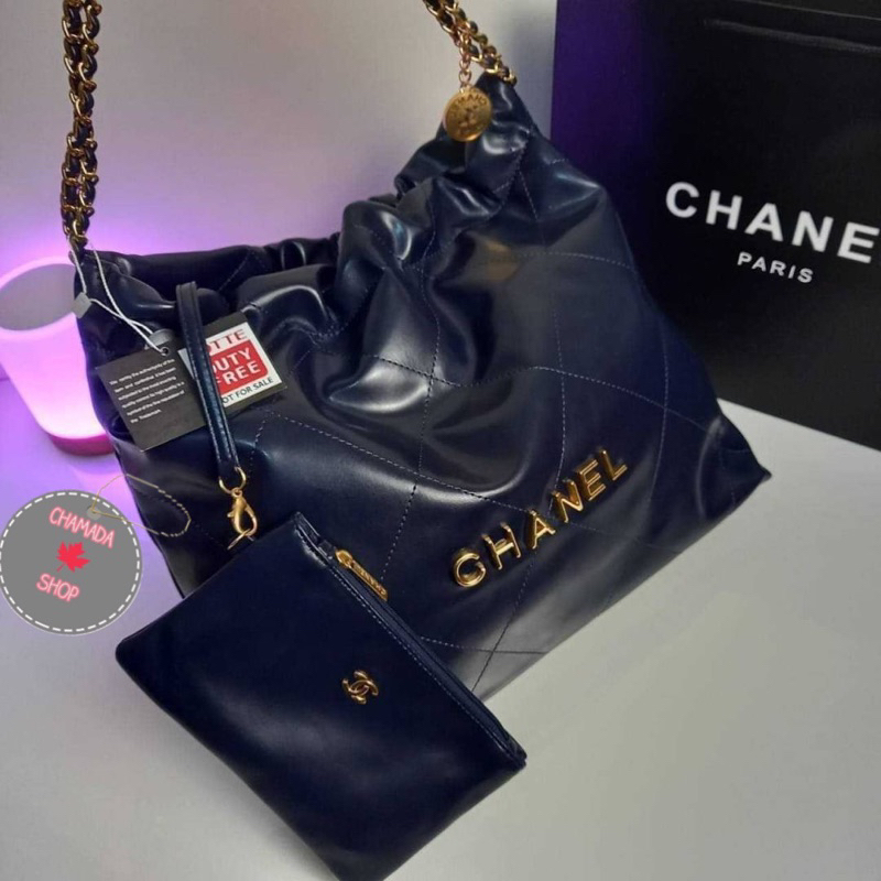 CHANEL 22 SMALL TOTE BAG VIP GIFT WITH PURCHASE (GWP) จาก CHANEL DUTY FREE COUNTER (CHN7722)💙