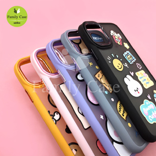 OppoA15 A16 A17 A78 Reno7Z 8T/Vivo Y11/12/15/17 Y20/20s/12sY21Y22เคสนิ่ม TPU กันเลนส์กล้องเงา ด้านหลังขุ่นพิมพ์ลายการ์ตู