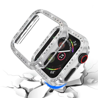 กรอบเคสเพชรสำหรับ iwatch 11 10 9 8 7 6 5 4 3 2 1 8 กรอบนาฬิกาป้องกันพีซี 49mm46mm38mm40mm45mm44mm42mm41mm