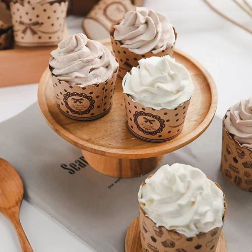 ถ้วยปาเนตโทน ถ้วยคัพเค้กขอบหยัก 50 ใบ / แพ๊ค (คละลาย) - รูปที่ 2