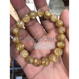 กำไลหินไหมทองคำแท้ 100% Golden Rutilated Quartz (PREMIUM GRADE) กำไลหินไหมทองคำ เกรดพรีเมียม