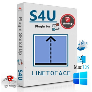 [E42] S4U linetoface 3.1.0 ( ปลั๊กอินสร้าง face จาก Line ) | Plugin for Sketchup 2017-2023 | Extensions