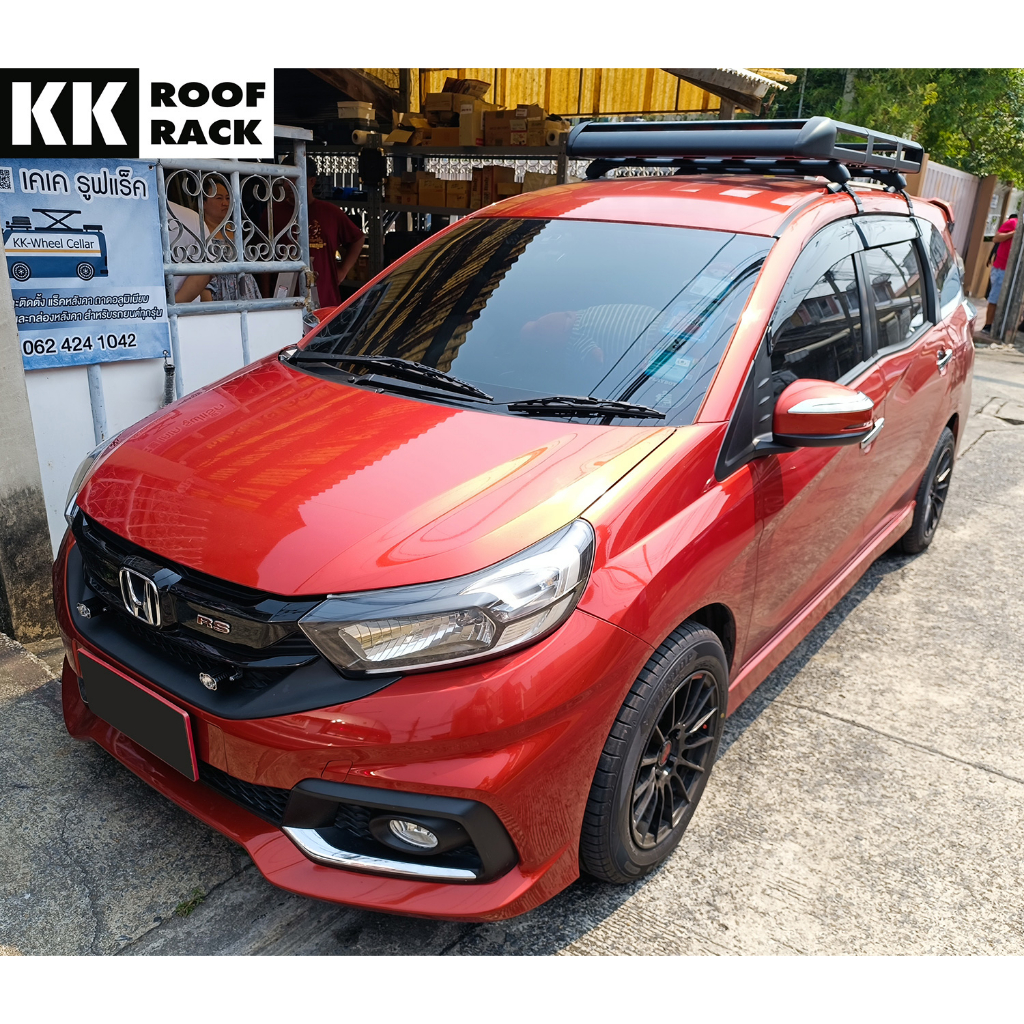 แร็คหลังคา สำหรับ Honda Mobilio ฮอนด้า โมบิลิโอ ของใหม่ ไม่เจาะหลังคา [ส่งฟรี แบบ Seller own fleet]