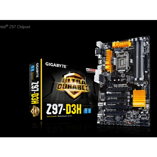 เมนบอร์ด Mainboard Gigabyte GA-Z97-D3H (LGA1150) DDR 3 รองรับ M2 Core i Gen.4 MAX Ram 32G สินค้าคุณภ