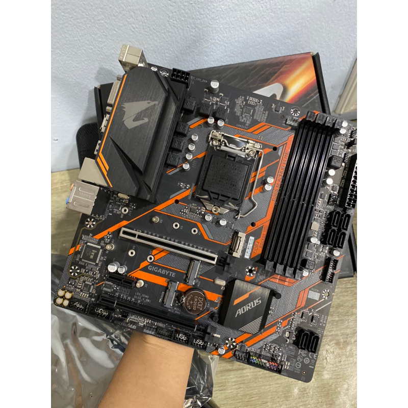 เมนบอร์ดมือสอง สภาพครบกล่อง จัดส่งด่วน! GIGABYTE B365M AORUS ELITE LGA 1151 รุ่น 9th i7 i5 i3 DDR4 6