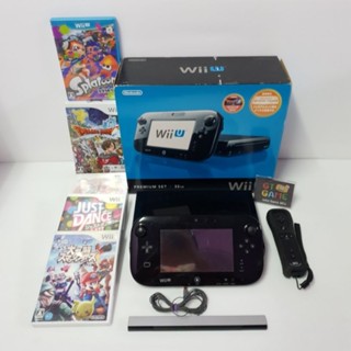 Nintendo WiiU 32 GB Premium 90% ☺Game set 🇯🇵 Japan 🥺 Boxed 220v.