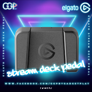 [กรุงเทพฯ ด่วน 1 ชั่วโมง] Elgato Stream Deck Pedal – Hands-Free Studio Controller, 3 Macro footswitches