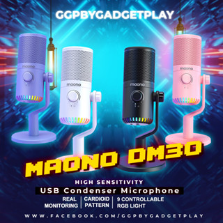 [กรุงเทพฯ ด่วน 1 ชั่วโมง] Maono DM30 ไมโครโฟนเล่นเกม USB RGB พร้อมไมโครโฟน และไฟ RGB สําหรับ PC คอมพิวเตอร์ โทรศัพท์