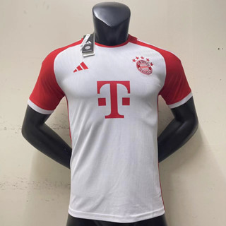 เสื้อกีฬาแขนสั้น ลายทีมชาติฟุตบอล Bayern Munich 23 24 ไซซ์ S - XXL ชุดเหย้า