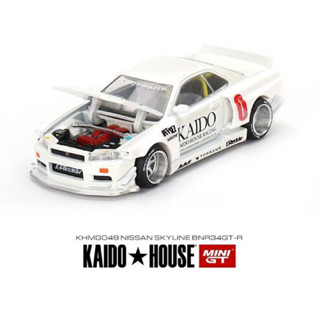 Kaido House x Mini GT Nissan Skyline GT-R (R34) Kaido Works V2 รถเหล็ก รถของเล่น