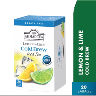 ชาผลไม้ Ahmad Tea Cold Brew Lemon &amp; Lime (20 Teabags) Halal Certified