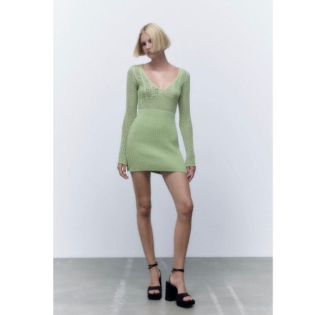 ZARA CHENILLE DRESS.