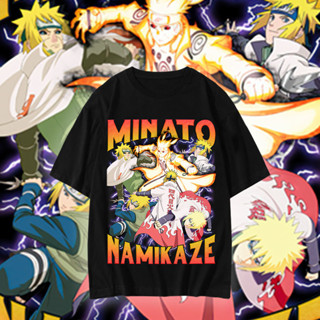 Namikaze Minato และ Rasengan NARUTO เสื้อยืดแขนสั้นผ้าฝ้ายฤดูร้อนตัวเดียวกัน