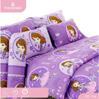 FOUNTAIN ชุดเครื่องนอน ผ้าปู+นวม ขนาด 6 ฟุต FTC134