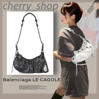 🍒บาเลนเซียก้า Balenciaga LE CAGOLE XS shoulder bag🍒กระเป๋าสุภาพสตรี/กระเป๋าสะพายไหล่/กระเป๋าแมสเซนเจอร์