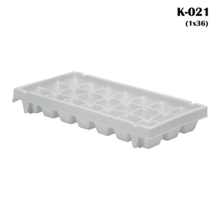 ถาดทำน้ำแข็ง 21 ช่อง K-021 ขนาด (กว้างxยาวxสูง): 10.8 x 24.3 x 3.5 cm