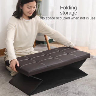 110L PU กล่องจัดระเบียบ กล่องใส่ของ สตูลเก็บของ สตูล โซฟา ตู้เสื้อผ้า หนังpu กล่องเก็บของ นั่งได้ พับได้ เก้าอี้ สตูล