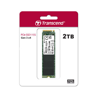 Transcend PCIe NVMe M.2 SSD 2TB : MTE115S - รับประกัน 5 ปี หรือ** รับประกันไม่เกิน 800 TBW** มีใบกำกับภาษี-TS2TMTE115S