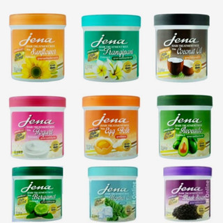 💋ว้าวคอสเมติกส์💋🍃Jena Hair Treatment Wax จีน่า แฮร์ ทรีทเม้นท์ แว๊กซ์ แพ็คคู่ 500/1000ml.🍃