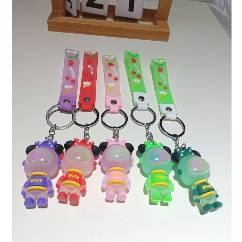 KDQ-พวงกุญแจ พวงกุญแจอวกาศมีไฟ  น่ารัก พร้อมส่ง