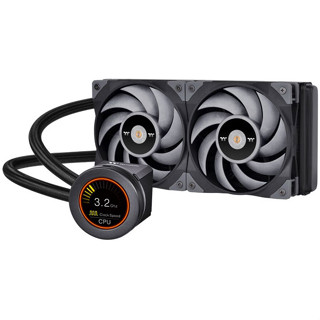 Thermaltake TOUGHLIQUID ULTRA 240 AIO 240mm Liquid CPU Cooler With LCD Display CL-W322-PL12GM-B