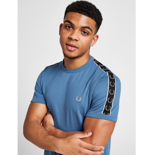 Fred Perry Taped Ringer T-Shirt in Blue