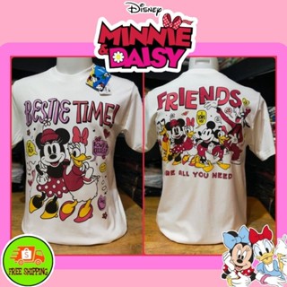 เสื้อDisney ลาย Minnie&amp;Daisy สีขาว ( MKX-050 )