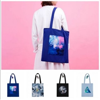 Kiitos I WANT TO universe series shoulder bag : กระเป๋าสะพายผ้าแคนวาส​ ใบใหญ่