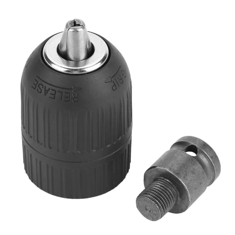 [สินค้าพร้อมส่ง] อุตสาหกรรมร้านค้า 2-13 มม. Keyless Drill Chuck 1/2"-20UNF พร้อมอะแดปเตอร์ 1/2" สําหรับแปลงประแจ