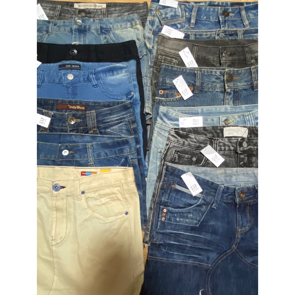 กระโปรงยีนส์ มือ2 S M L XL  (เฉพาะในLive)