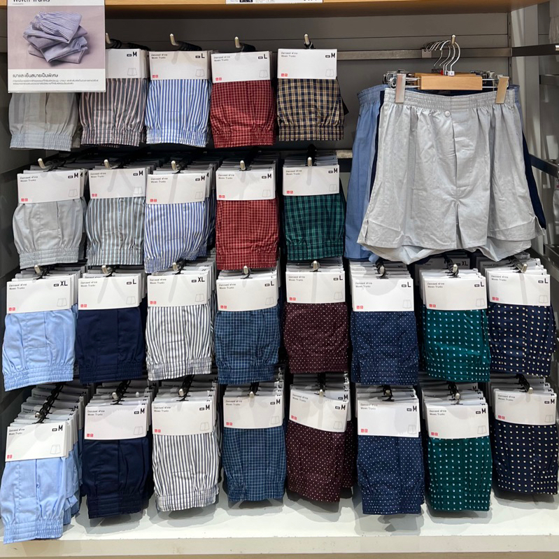 มี M L XL ☄️ลายใหม่ 2025☄️ Uniqlo กางเกงชั้นในผู้ชาย boxer บอกเซอร์ผ้าฝ้าย