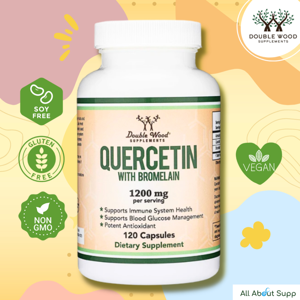 Quercetin by DoubleWood มีสารต้านอนุมูลอิสระ เสริมสร้างระบบภูมิคุ้มกัน