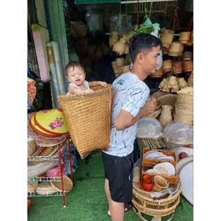 ตะกร้าสาน ตะกร้าเก็บใบชา กระบุงใส่ของ ตระกร้า แบก ตระกร้าไม้ ตะกร้าใส่ผัก ตะกร้าไม้ไผ่สาน ตระกร้าชาวดอย