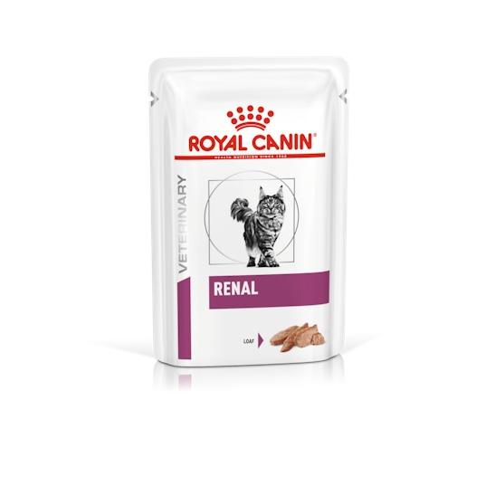 Royal canin(RENAL LOAF)อาหารแมวประกอบการรักษาโรคไต ชนิดเปียก  12pcs. x 85g