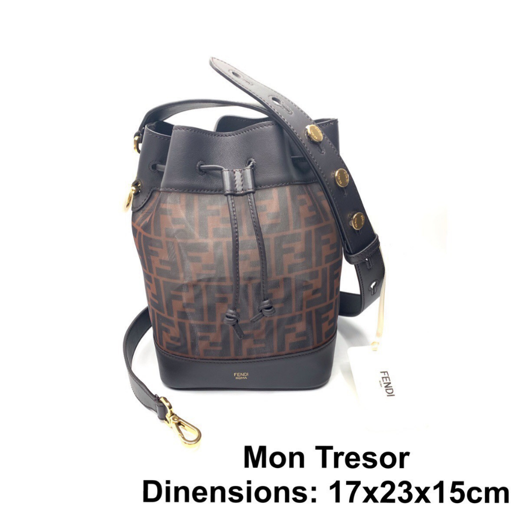FENDI Mon Tresor Bucket Bag ของแท้ 100% [ส่งฟรี]