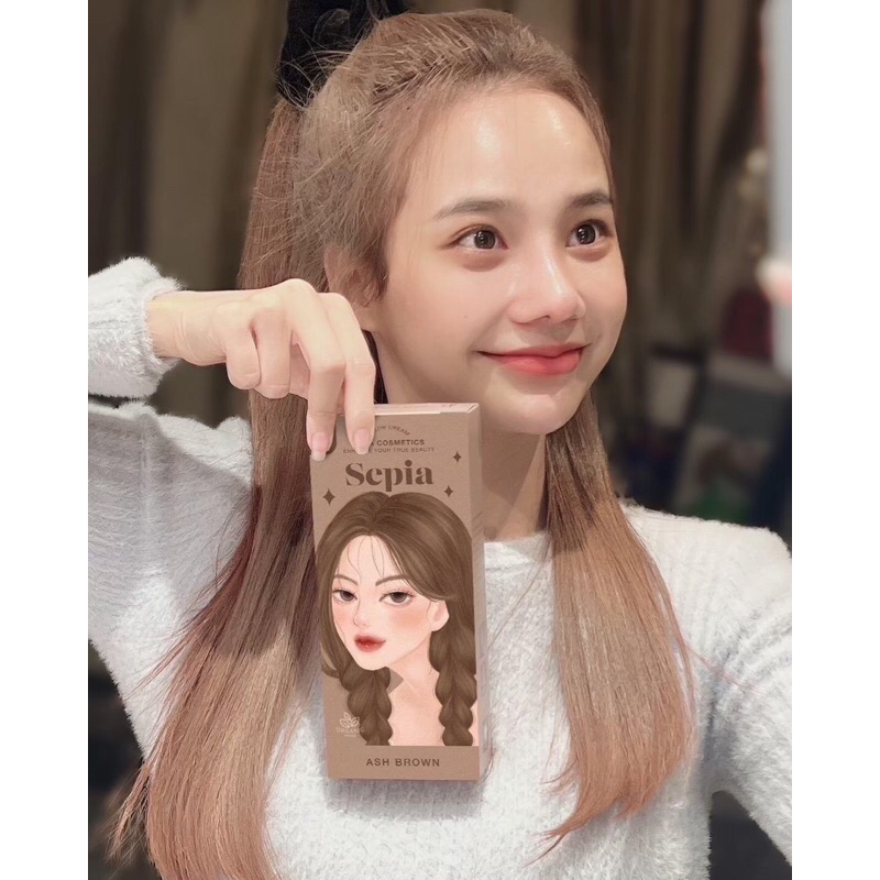 KOTA สีบรอนน้ำตาล ยาย้อมผม ยาย้อมผมออแกนิค ยาย้อมผมตังดัง ยาย้อมผมสีสวย ติดทน เม็ดสีชัด สี ASH Brown