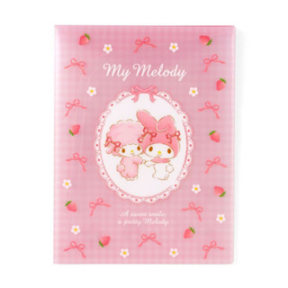 Sanrio Clear File with Pockets Mymelody mm แฟ้ม4+1ซองกระดุม Size is approx. 23.5 × 1× 31cm